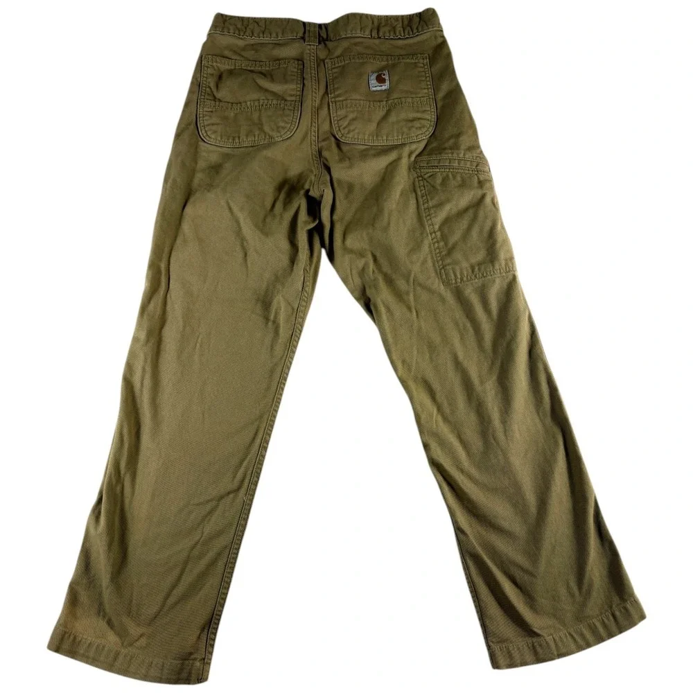 Carhartt Rugged Flex Relaxed Fit Work‎ Pants Mens 31x30 Mens Beige Straight Leg